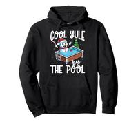 Cool Yule by the Pool Funny Summer Christmas Pullover Hoodie