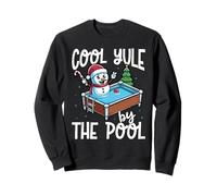Cool Yule by the Pool Funny Summer Christmas Sweatshirt