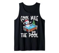 Cool Yule by the Pool Funny Summer Christmas Tank Top