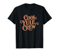 Cool Yule Crew Vintage Lettering Design T-Shirt