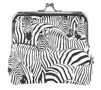 Cool Zebra Custom Leather Purses and Bags with Buckle and Kiss Closure, Cool Zebra Black, UNITALLA, Classic, Cool Zebra Black, UNITALLA, Classic, Cool Zebra Black, UNITALLA, Classic