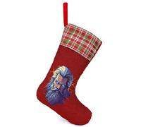 Cool Zeus God Greek Mythology Sequin Christmas Stockings Holiday Decor Gift Bag Candy Container for Xmas Tree