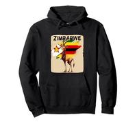Cool Zimbabwe Gazelle Costume in Zimbabwean Colors Pullover Hoodie