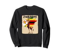 Cool Zimbabwe Gazelle Costume in Zimbabwean Colors Sweatshirt