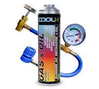 COOL5 R12/R134a Gas&Oil Aircon Gas + Hose Top Up Kit (500ml) - AC Refill Bundle!