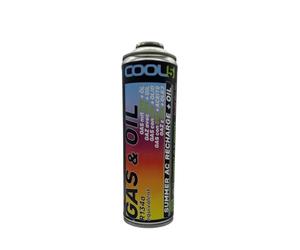 COOL5 - Refrigerant DIY Refrigerant r134a/R12 with Oil - Replacement Gas for Air Conditioner Car - Air Conditioner Refill Set Car - Refill Gas - 290g Net