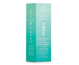 Coola SPF 30 Scalp and Hair Sunscreen Mist, Vegan and 70 Percent + Organic, Protects Scalp and Hair from the Sun, Suitable for All Hair Types