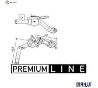 MAHLE ORIGINAL CV 8 000P Heater control valve