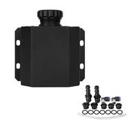 Coolant Expansion Header Tank 1L/2L Oil Catch Can Breather Tank Coolant Radiator Overflow Fuel Gas Expansion Header Tank(1L Black)
