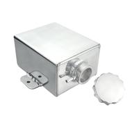 Coolant Expansion Tank 1.2L AN8 Universal Aluminum Coolant Expansion Tank Water Header Tank Radiator Overflow Reservoir Can Kit Accessories Radiator Overflow Tank(Silver)