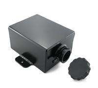 Coolant Expansion Tank 1.2L AN8 Universal Aluminum Coolant Expansion Tank Water Header Tank Radiator Overflow Reservoir Can Kit Accessories Radiator Overflow Tank(Black)