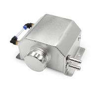 Coolant Expansion Tank 1L/2L Aluminum Car Engine Coolant Overflow Reservoir Water Tank With Tanks Level Indicator Universal Oil Breather Tanks Radiator Overflow Tank(B)