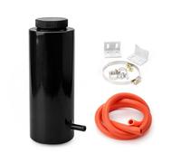 Coolant Expansion Tank 800ML Universal Radiator Coolant Cooling Aluminum Catch Tank Overflow Reservoir TT101142(Black)
