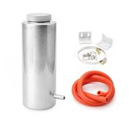 Coolant Expansion Tank 800ML Universal Radiator Coolant Cooling Aluminum Catch Tank Overflow Reservoir TT101142 Radiator Overflow Tank(Silver)