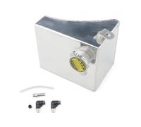 Coolant Expansion Tank Aluminum Coolant Overflow Tank Reservoir Kit Fit For Nissan 240SX S13 SR20DET KA24DE KA24E KA24 Coolant Overflow Tank(Silver)