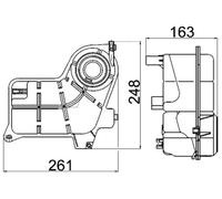 Mahle Expansion tank - CRT24000S