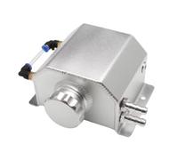 Coolant Expansion Tank Cap,Coolant Expansion Tank 1L/2L Radiator Coolant Overflow Bottle Universal Recovery Water Tank Radiator Overflow Coolant Can Car Accessories(Silver 1L)