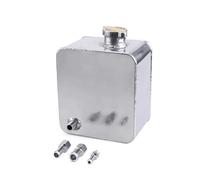 Coolant Expansion Tank Cap,Coolant Expansion Tank 2.5L Aluminum Coolant Radiator Overflow Recovery Water Tank Bottle Reservoir RS-OCC033(Silver)