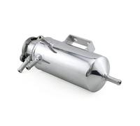 Coolant Expansion Tank Cap,Coolant Overflow Tank 250ml Universal Car Overflow Catch Tank Cooler Coolant Reservoir Kit Universal Expansion Tank Silver Auto Accessories