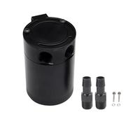 Coolant Expansion Tank Car Oil Catch Reservoir 2/3 Port Universal Car Baffled Oil Catch Can Tank Aluminum Alloy Air Oil Separator Radiator Overflow Tank(2 holes)
