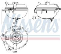 NISSENS 996130 Coolant expansion tank