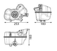 MAHLE CRT 349 000S Coolant expansion tank