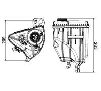 MAHLE ORIGINAL CRT 3 000S Coolant expansion tank