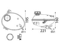 MAHLE CRT 358 000S Coolant expansion tank