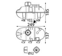 MAHLE CRT 335 000S Coolant expansion tank