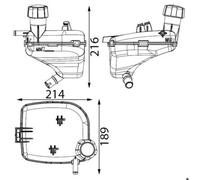 MAHLE CRT 336 000S Coolant expansion tank