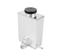 Coolant Expansion Tank Universal Aluminum Oil Catch Can 600ML Oil Catch Can Square Overflow Tank With Drain Plug Coolant Overflow Tank(Black)