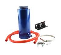 Coolant Expansion Tank Universal Radiator Coolant Tank 800ml Expansion Cooling Catch Bottle Overflow Reservoir Aluminum Car Styling Coolant Header Tank(Blue)