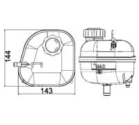 MAHLE ORIGINAL CRT 85 001S Coolant expansion tank