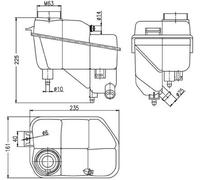 MAHLE ORIGINAL CRT 202 000S Coolant expansion tank