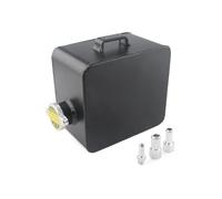 Coolant Header Expansion Tank 2L Litre Black Silver Polished Alloy Header Expansion Water Tank & Cap Water Header Tank Coolant Overflow Reservoir Kit