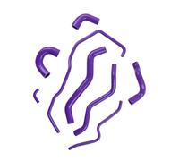Coolant Hose Compatible with Fiat for Abarth 595 500 695 All Versions Silicone Water Radiator Coolant Hoses Intercooler Tubes Parts Kit 8Pcs(Purple)