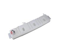 Coolant Overflow Reservoir | White Molded Vehicle Cooling Circuit Replacement with Mounting Tabs, Hose Connection Points, and Single Unit