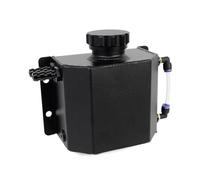 Coolant Overflow Tank 1L/2L Coolant Radiator Tank Universal Reservoir Expansion Aluminum Overflow Tank Coolant Expansion Tank(1L Black)