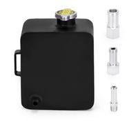 Coolant Overflow Tank PQY - 2L Polished Alloy Header Expansion Water Tank & Cap WATER HEADER TANK Coolant Overflow Tank Reservoir Kit PQY-TK24 Coolant Expansion Tank(Black)