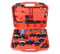 Coolant Pressure Tester Kit 18pcs Coolant Leak Repair Pressure Testing Tool Water Tank Leak for Cooling System