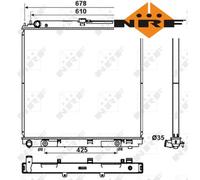 COOLANT RADIATOR 53179 NRF I