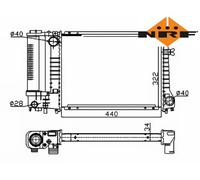 COOLANT RADIATOR 53426A NRF I