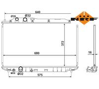 COOLANT RADIATOR 53534 NRF I