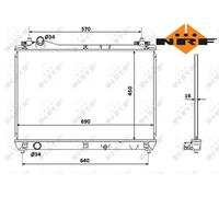 COOLANT RADIATOR 53915 NRF I