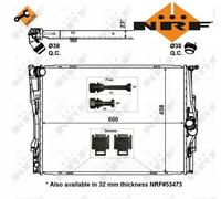 COOLANT RADIATOR 56129 NRF I