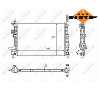 COOLANT RADIATOR 58284 NRF I