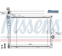 COOLANT RADIATOR 60782 NISSENS I