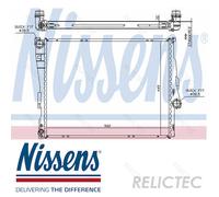NISSENS Engine radiator 60782A Aluminium 540 396 34 without gasket/seal without cap, without expansion tank Mechanically jointed cooling fins