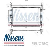 NISSENS 63119 Engine radiator