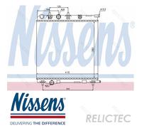 NISSENS 636002 Engine radiator